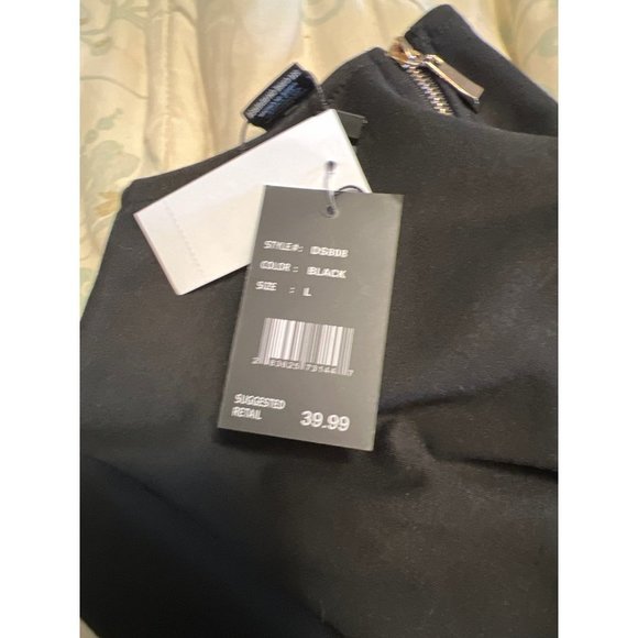 Redfox Black Bodycon Dress — L — NWOT - Picture 6 of 7
